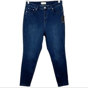 ELOQUII dark wash high rise Viola fit skinny jeans size 16V